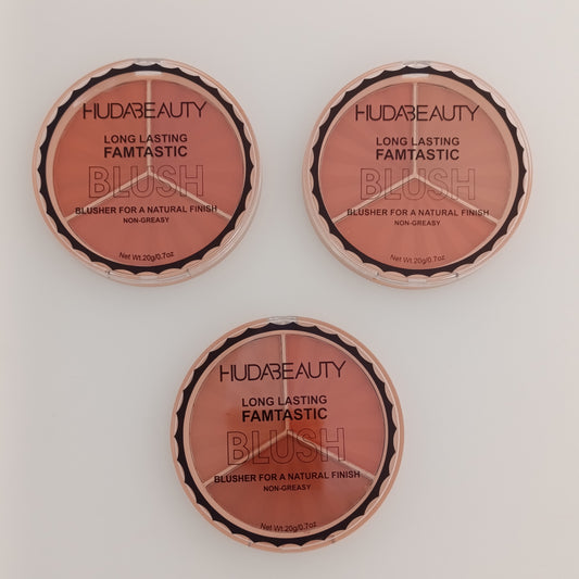 Huda Beauty Long Lasting Famtastic Blush – 3 in 1 Natural Finish