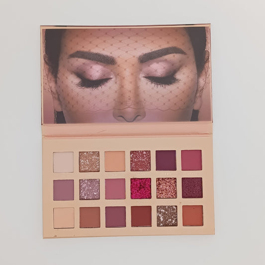Huda Beauty New NUDE Eyeshadow Palette – 18 Shades of Mattes, Shimmers & Glitters - Lotshop.pk
