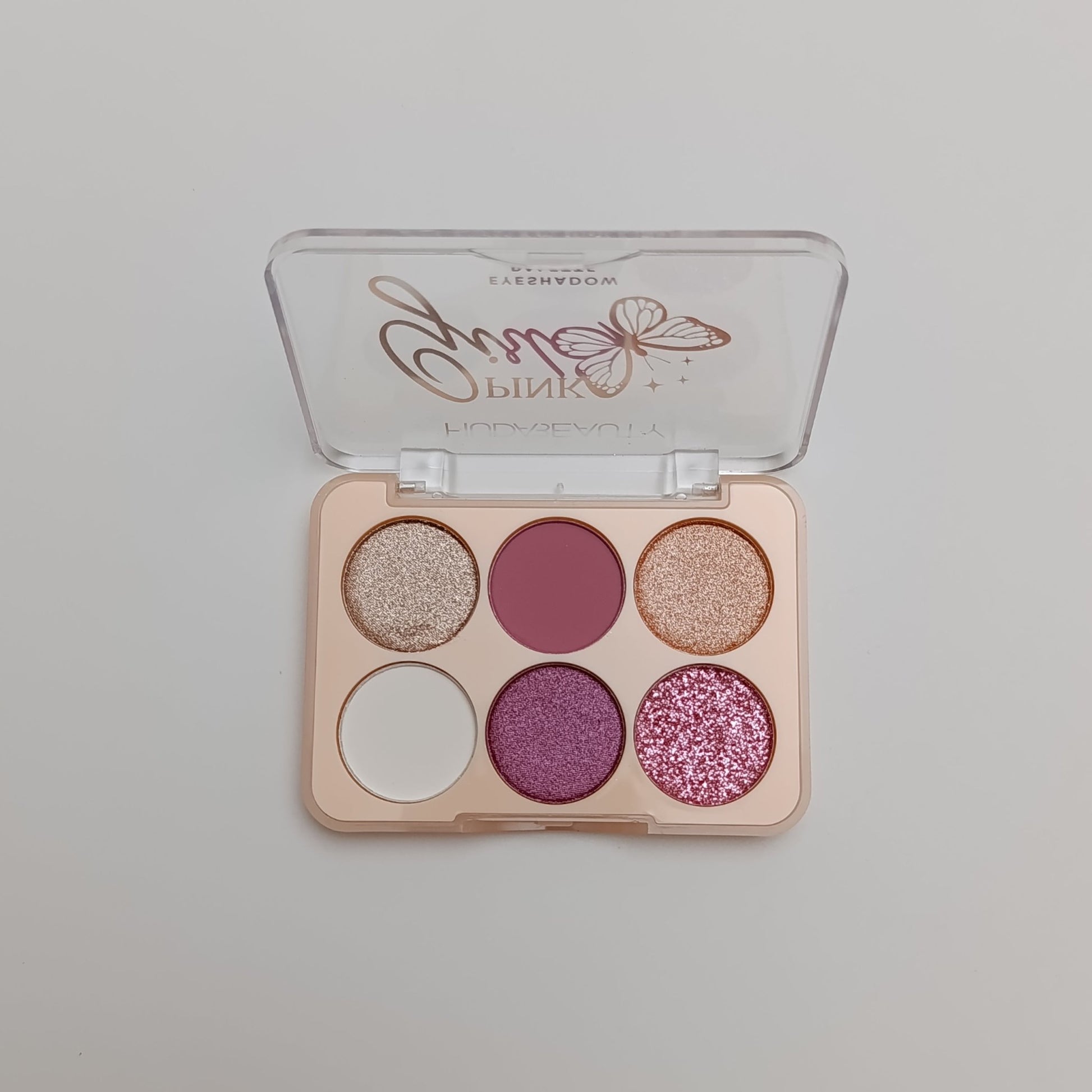 Huda Beauty Pink Girl 6 - Color Eyeshadow Palette – Matte & Shimmer Shades - Lotshop.pk