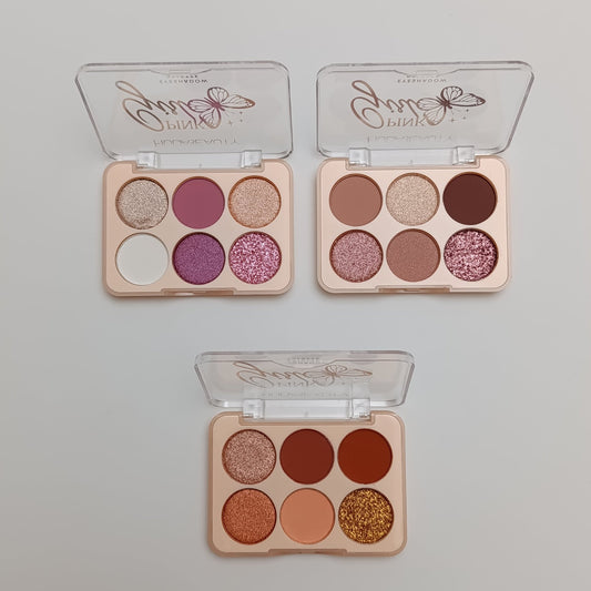 Huda Beauty Pink Girl 6 - Color Eyeshadow Palette – Matte & Shimmer Shades - Lotshop.pk