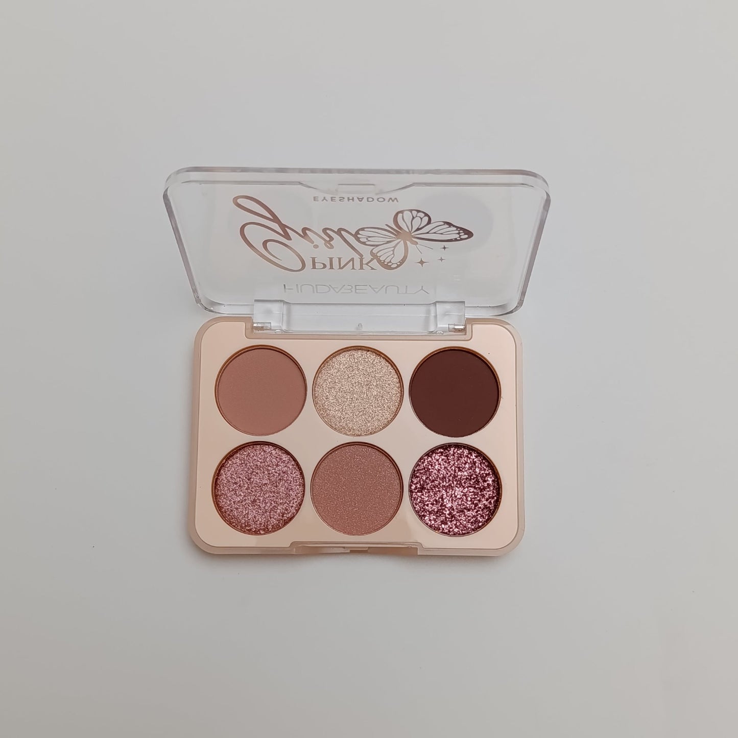 Huda Beauty Pink Girl 6 - Color Eyeshadow Palette – Matte & Shimmer Shades - Lotshop.pk