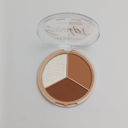 Huda Beauty Sculpt Contour & Highlighter Palette – 3 - in - 1 Face Sculpting Kit - Lotshop.pk