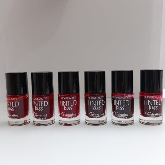 Huda Beauty Tinted Kiss Hydrating Lip Tint – 6 Shades | Long - Lasting, Waterproof & Smudge - Proof - Lotshop.pk