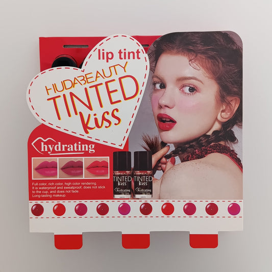 Huda Beauty Tinted Kiss Hydrating Lip Tint – 6 Shades | Long - Lasting, Waterproof & Smudge - Proof - Lotshop.pk