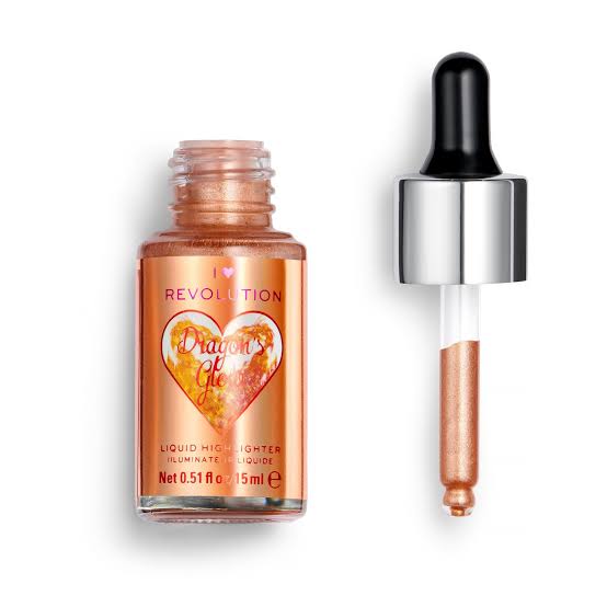 I Heart Revolution Liquid Highlighter Illuminator - Glow Enhancing Drops for Radiant Skin - Lotshop.pk