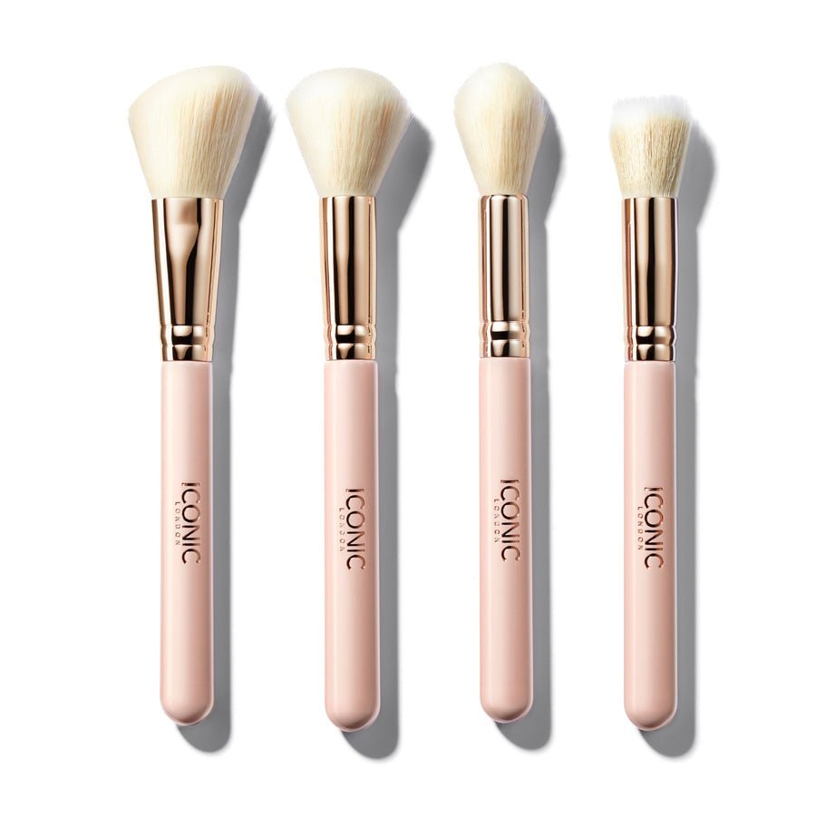 ICONIC London Luxe 4 - Piece Face Brush Set - Lotshop.pk