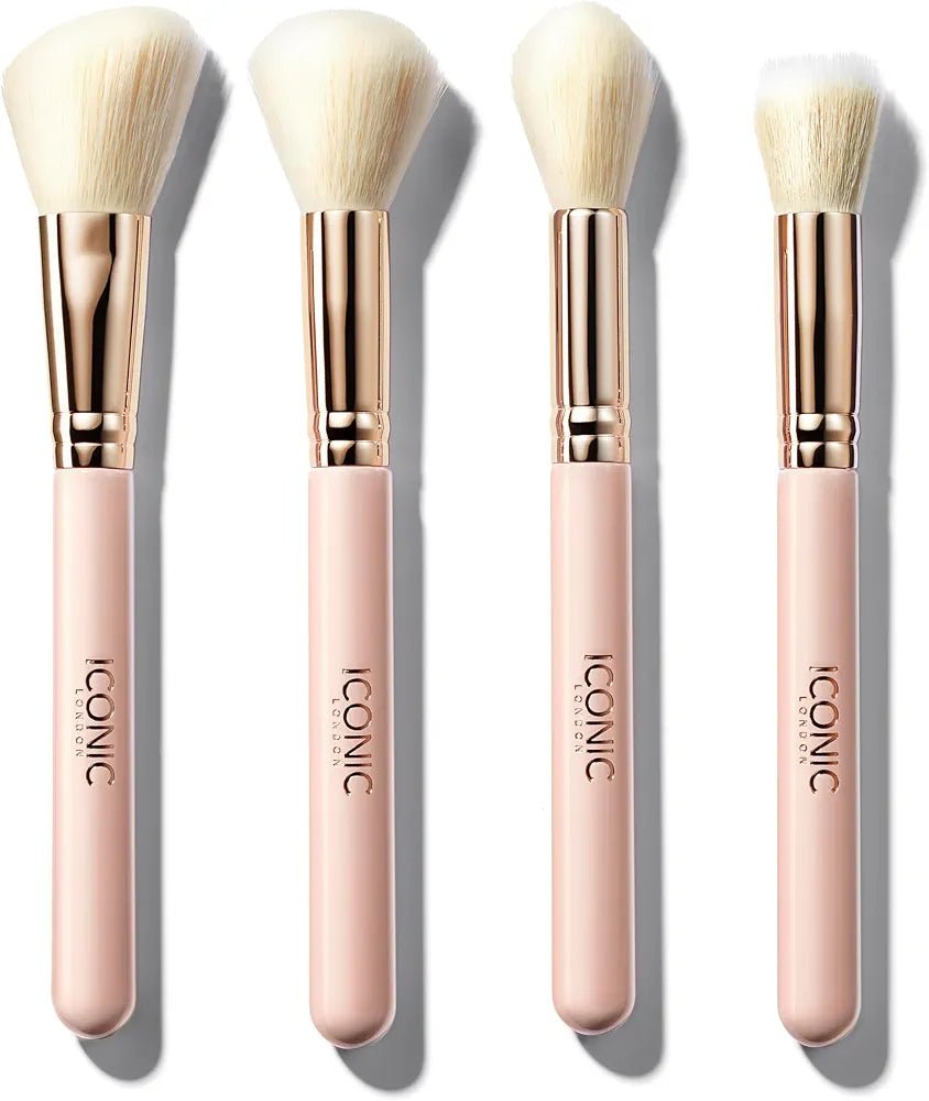 ICONIC London Luxe 4 - Piece Face Brush Set - Lotshop.pk