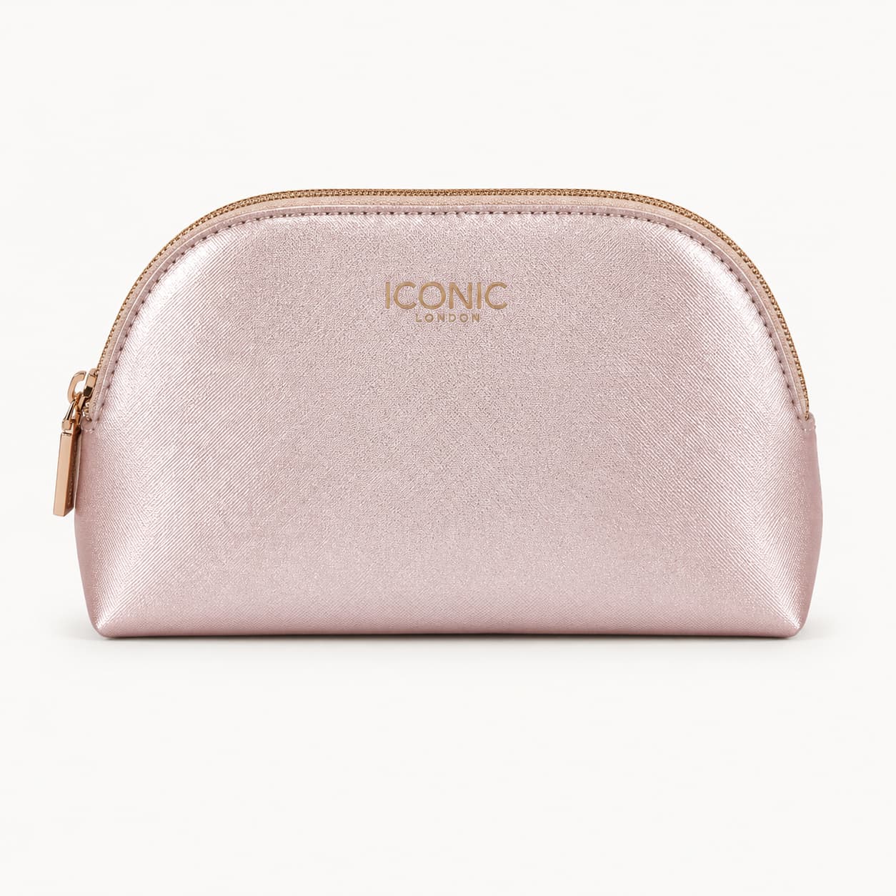 Buy Iconic London Makeup Bag – Rose Gold Cosmetic Pouch at Lotshop.pk