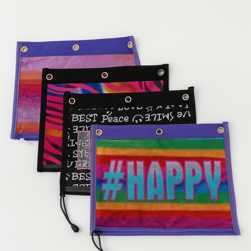 Jot 3 Ring Binder Pencil Pouch – Durable, Convenient, and Stylish Storage Pouch - Lotshop.pk