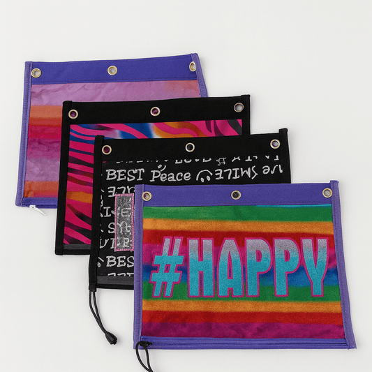 Jot 3 Ring Binder Pencil Pouch – Durable, Convenient, and Stylish Storage Pouch - Lotshop.pk