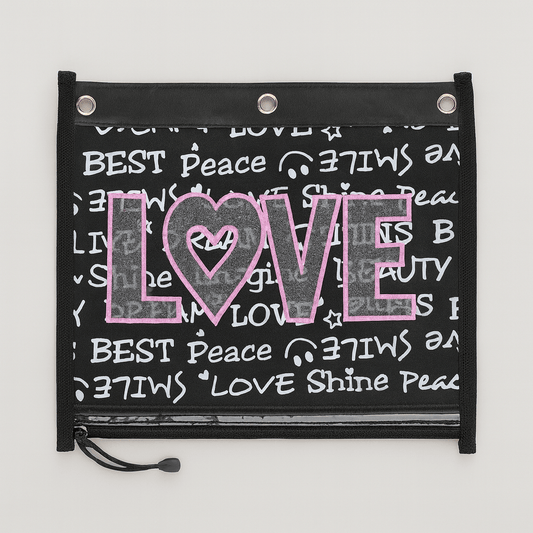 Jot 3 Ring Binder Pencil Pouch – Durable, Convenient, and Stylish Storage Pouch - Lotshop.pk