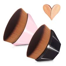 Kabuki Hexagonal Foundation Makeup Brush with Storage Case | Professional Blending Tool - Lotshop.pk