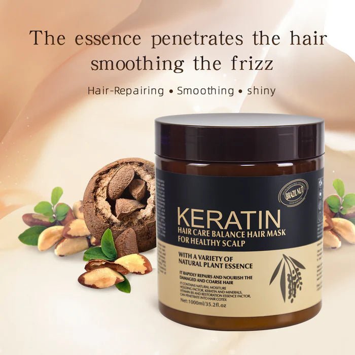 Keratin Hair Care Balance Mask And Treatment for Healthy Scalp - 1000 ml - Lotshop.pk