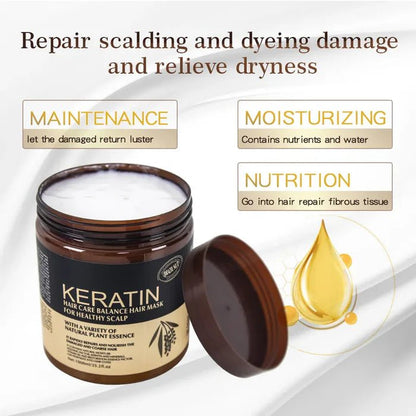 Keratin Hair Care Balance Mask And Treatment for Healthy Scalp - 1000 ml - Lotshop.pk