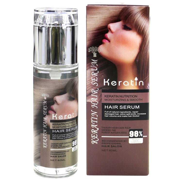 KERATIN MOISTURIZING & SMOOTH HAIR SERUM 80ML at Lotshop.pk