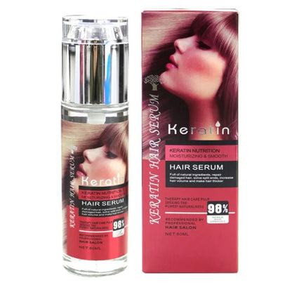 KERATIN MOISTURIZING & SMOOTH HAIR SERUM 80ML at Lotshop.pk