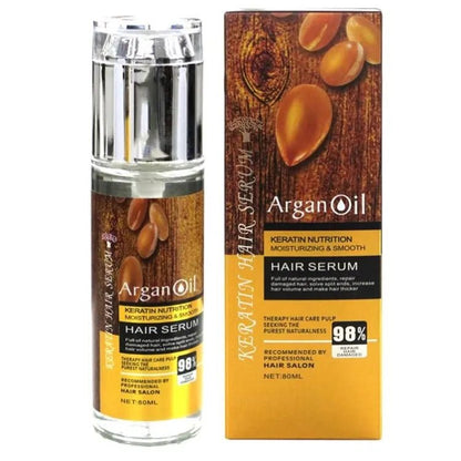 KERATIN MOISTURIZING & SMOOTH HAIR SERUM 80ML at Lotshop.pk