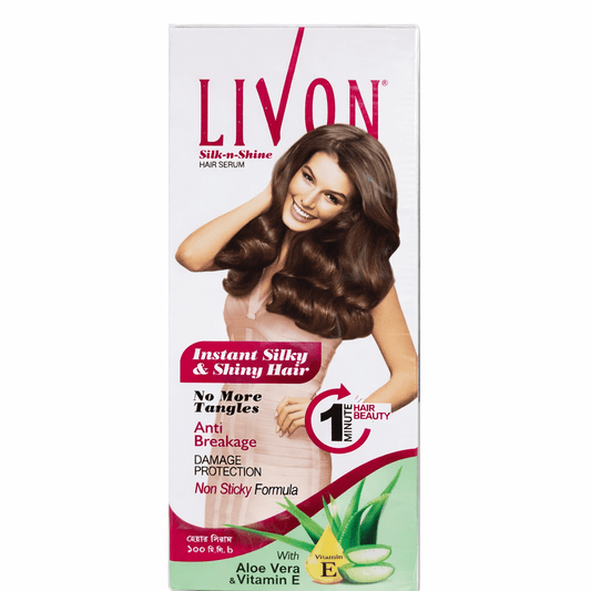 Livon Silk - n - Shine Hair Serum – Aloe Vera & Vitamin E | lotshop.pk - Lotshop.pk
