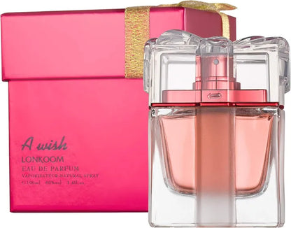 LONKOOM A Wish Eau De Parfum for Women luxury feminine perfume in pink gift box price online in Pakistan
