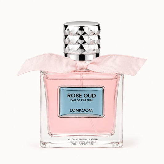 LONKOOM Rose Oud Eau De Parfum for Women 100ml – Luxury Floral Oud Perfume Pakistan