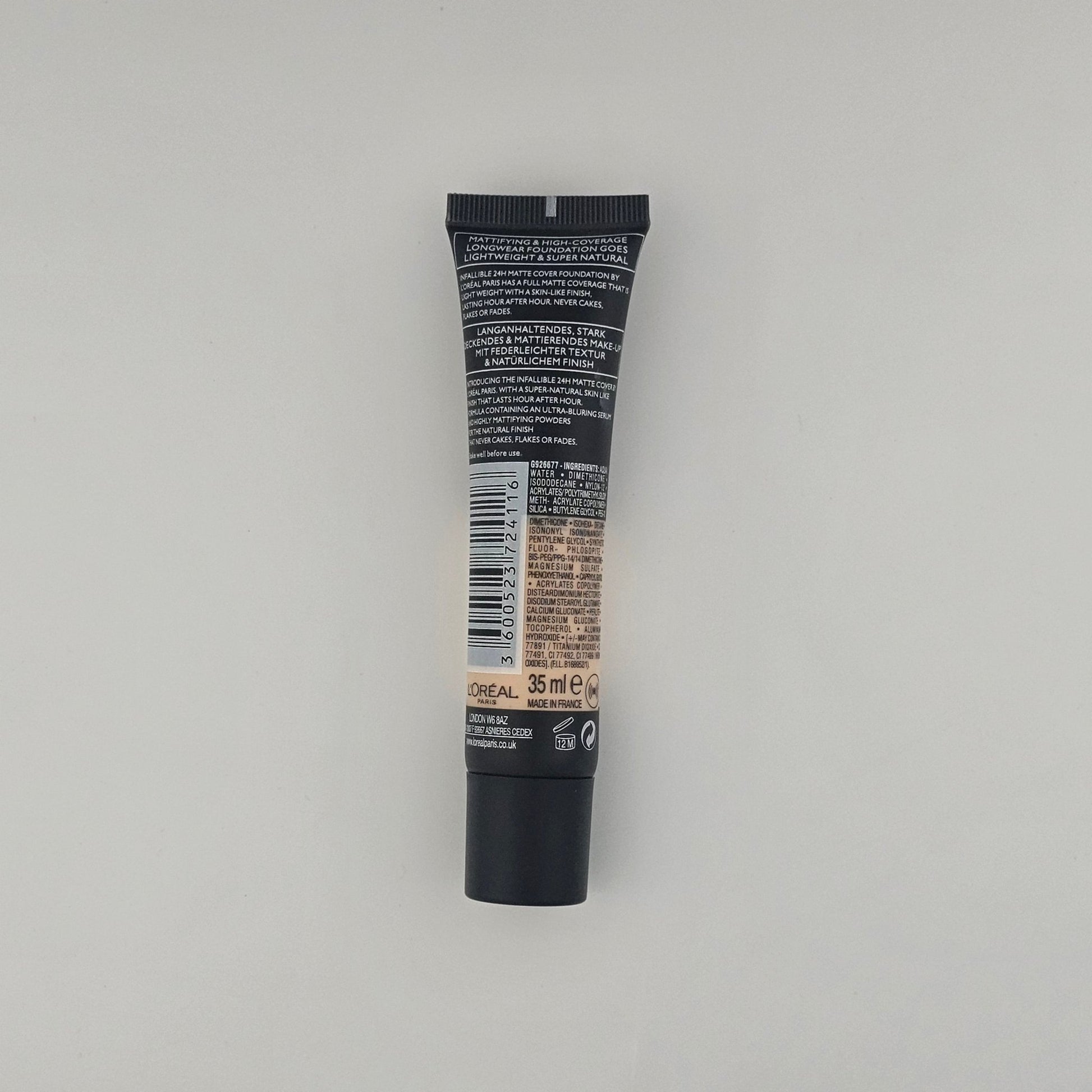 L'Oréal Paris Infallible 24H Matte Cover Foundation – Full Coverage, Long - Lasting - Lotshop.pk