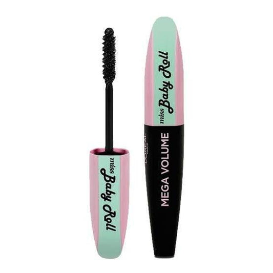 L’Oreal Paris Mega Volume Miss Baby Roll Mascara, Black - Lotshop.pk