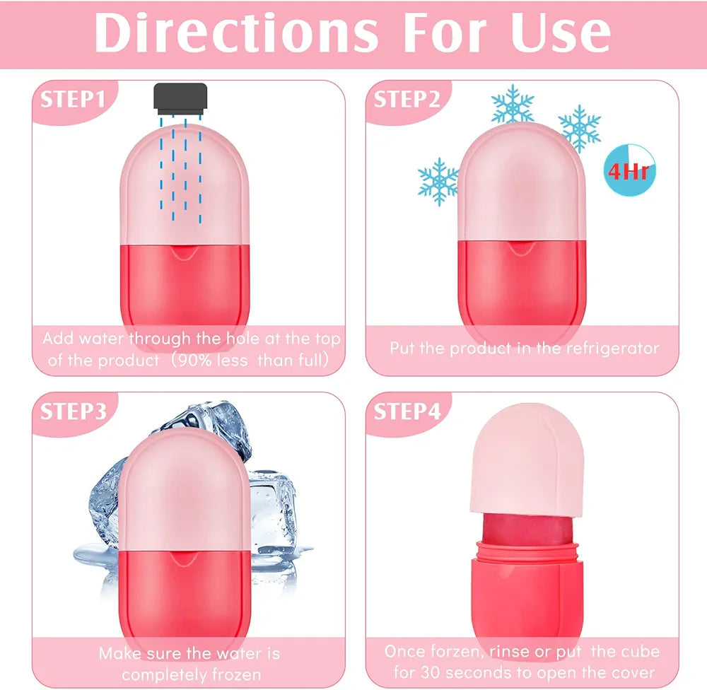 Lotshop Ice Roller for Face – Reusable Facial Massager for Glowing Skin