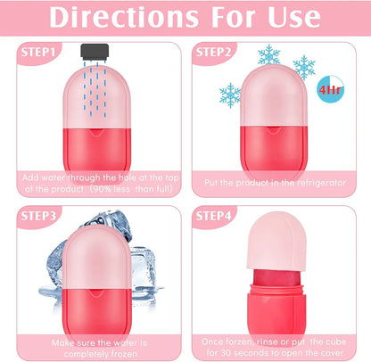 Lotshop Ice Roller for Face – Reusable Facial Massager for Glowing Skin