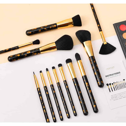 Shop Docolor Gold Skull Design professional face and eye makeup brushes online at Lotshop.pK