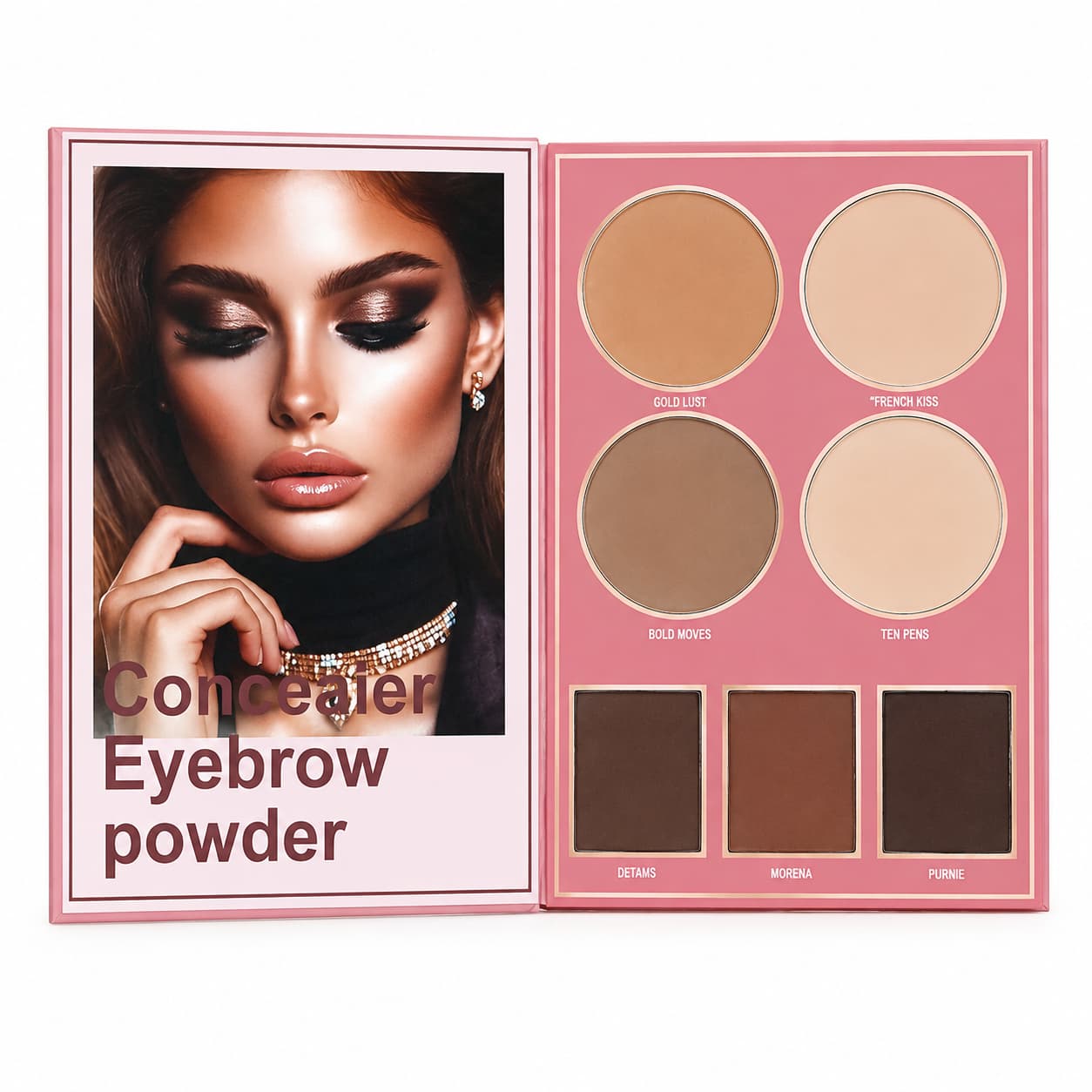 Mocallure Professional 4-in-1 Makeup Palette with eyeshadow, blush, highlighter and contour available at Lotshop.pk