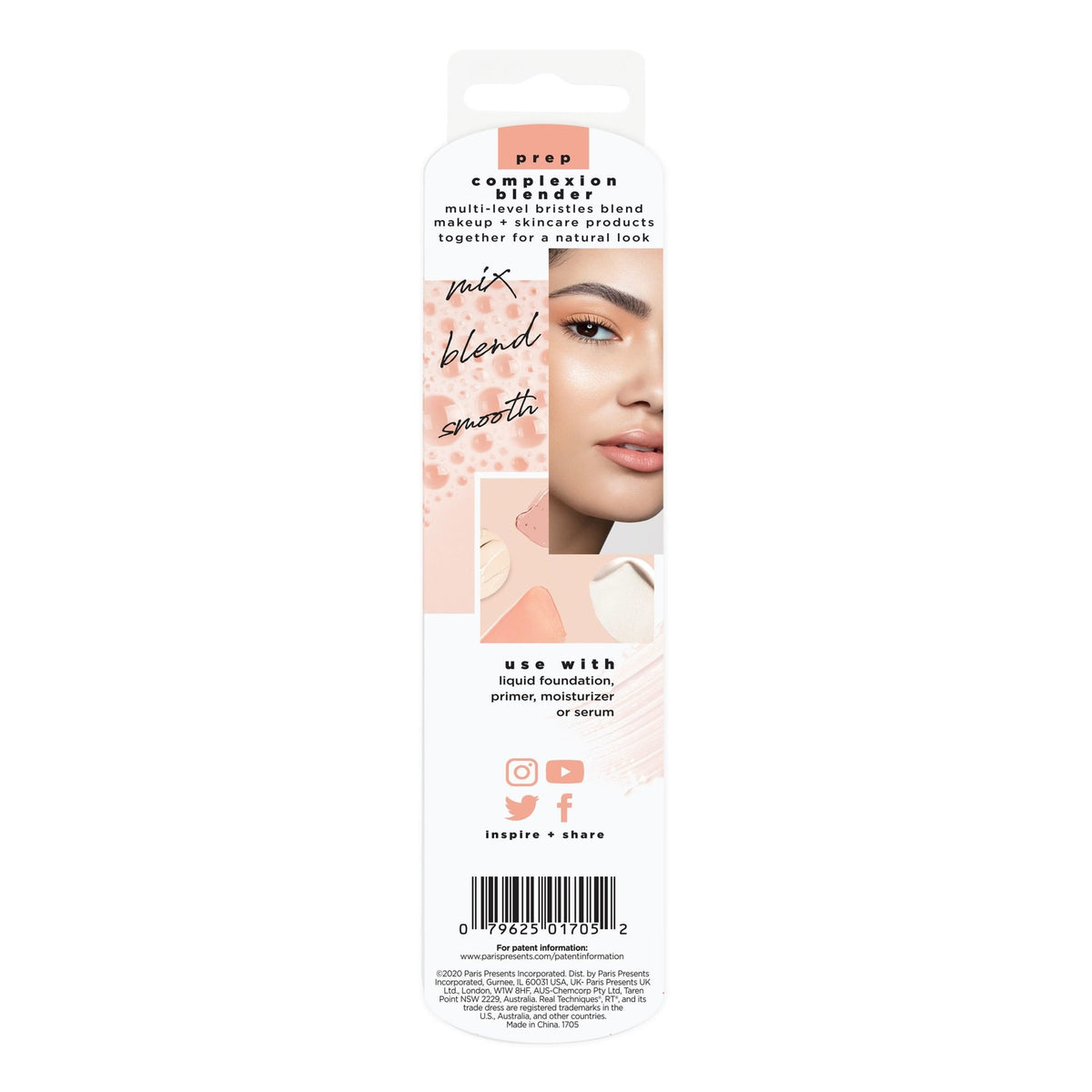 Real Techniques Complexion Blender Brush RT 101 for makeup and skincare blending available at Lotshop.pk