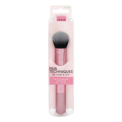 Real Techniques Instapop Cheek Brush 405 tapered blush and highlighter brush available at Lotshop.pk