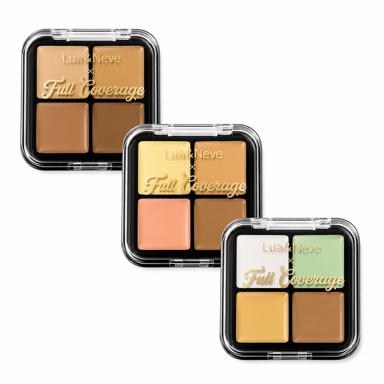Lua & Neve Full Coverage Concealer & Contour Palette 4 Shade Cream Corrector Pakistan