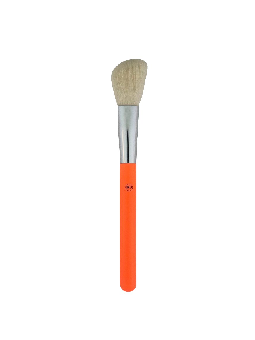 Lurella Angled Blush/Contour Brush - Orange – Precision Application for a Sculpted Look - Lotshop.pk