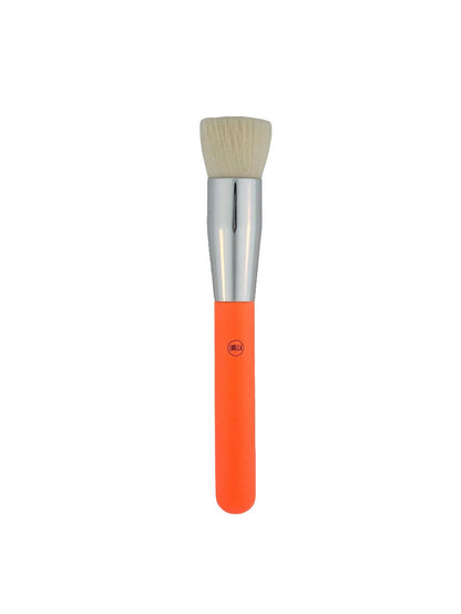 Lurella Flat Top Foundation/Contour Brush - Orange – Precision Blending & Bold Style - Lotshop.pk