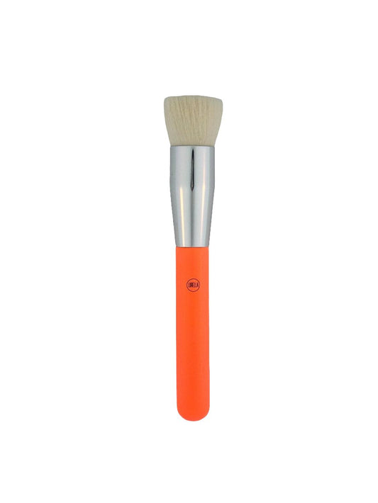 Lurella Flat Top Foundation/Contour Brush - Orange – Precision Blending & Bold Style - Lotshop.pk