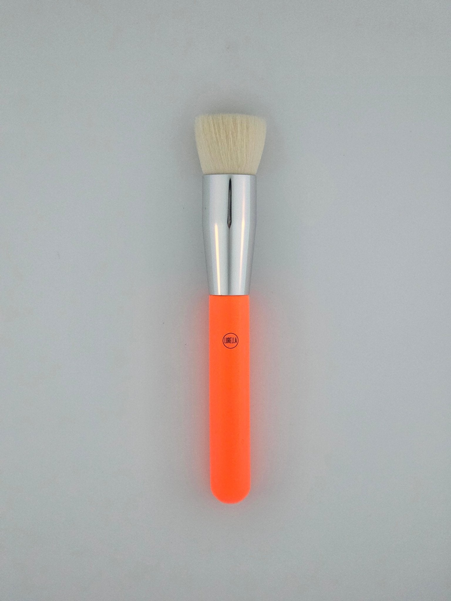 Lurella Flat Top Foundation/Contour Brush - Orange – Precision Blending & Bold Style - Lotshop.pk