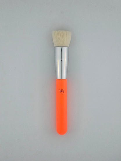 Lurella Flat Top Foundation/Contour Brush - Orange – Precision Blending & Bold Style - Lotshop.pk