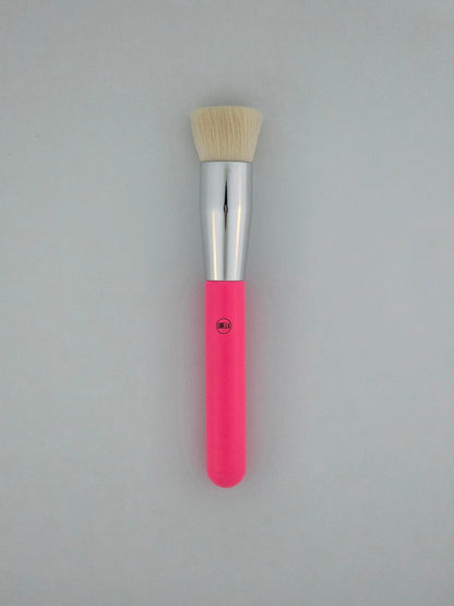 Lurella Flat Top Foundation/Contour Brush - Pink – Flawless Application - Lotshop.pk