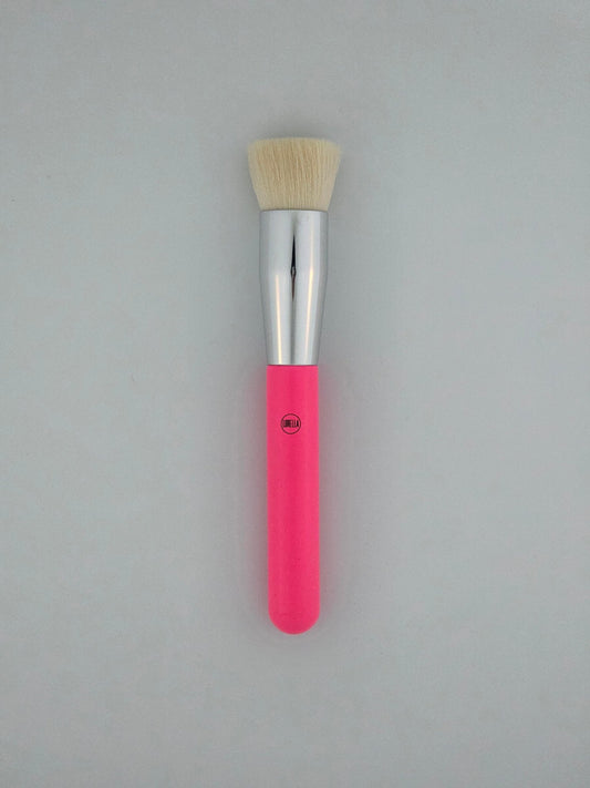 Lurella Flat Top Foundation/Contour Brush - Pink – Flawless Application - Lotshop.pk