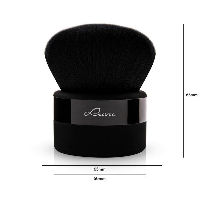 Luvia Powder Brush Kabuki - face brush for foundation, blush & body powder in black - gift idea for women (Germany) - Lotshop.pk