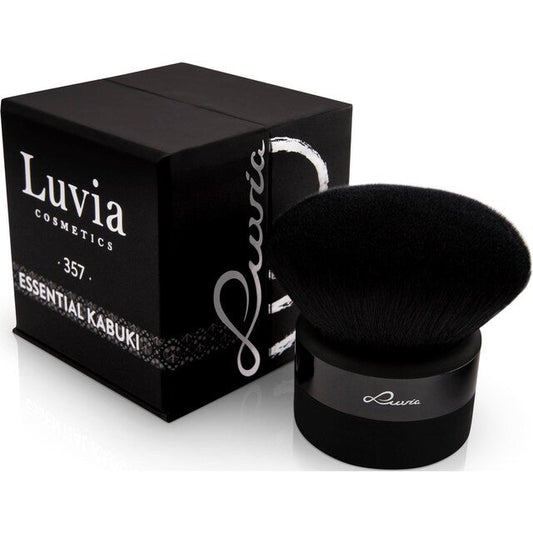 Luvia Powder Brush Kabuki - face brush for foundation, blush & body powder in black - gift idea for women (Germany) - Lotshop.pk