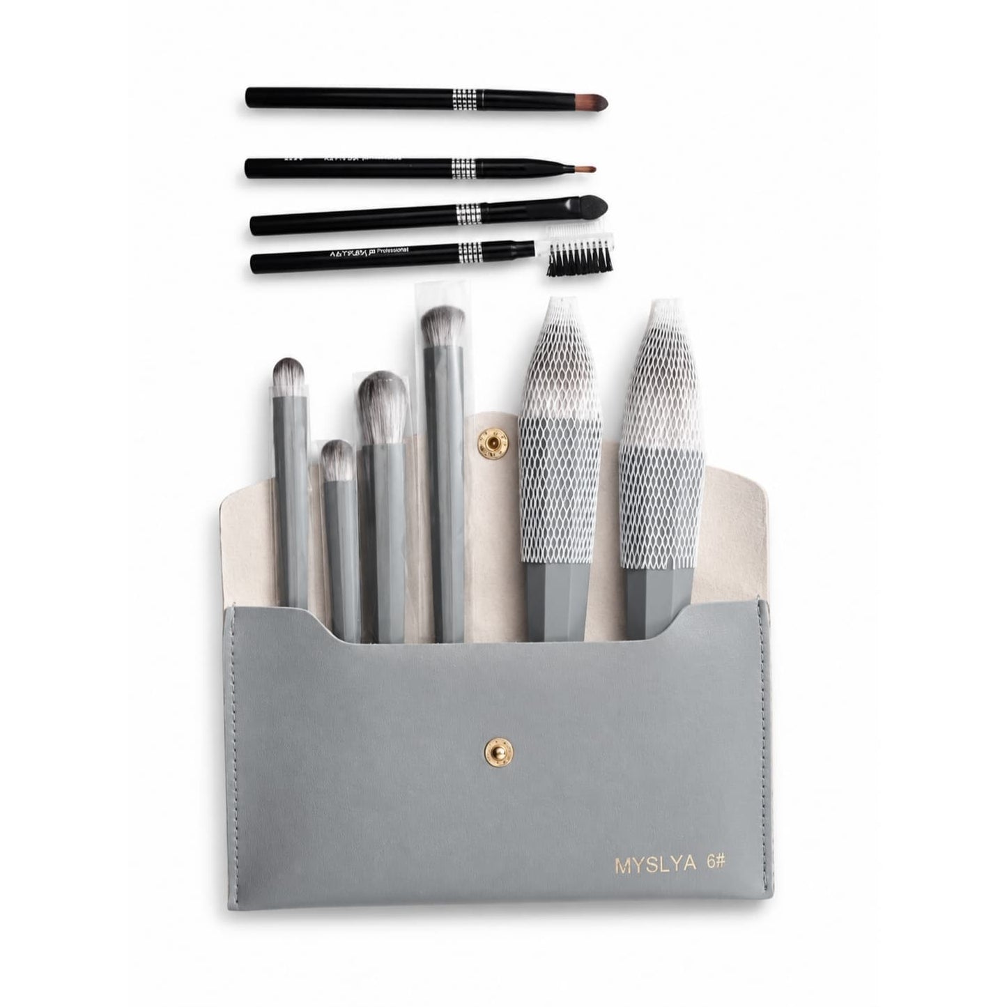 Premium 6-Piece Makeup Brush Set with Travel Pouch Buy Online Pakistan