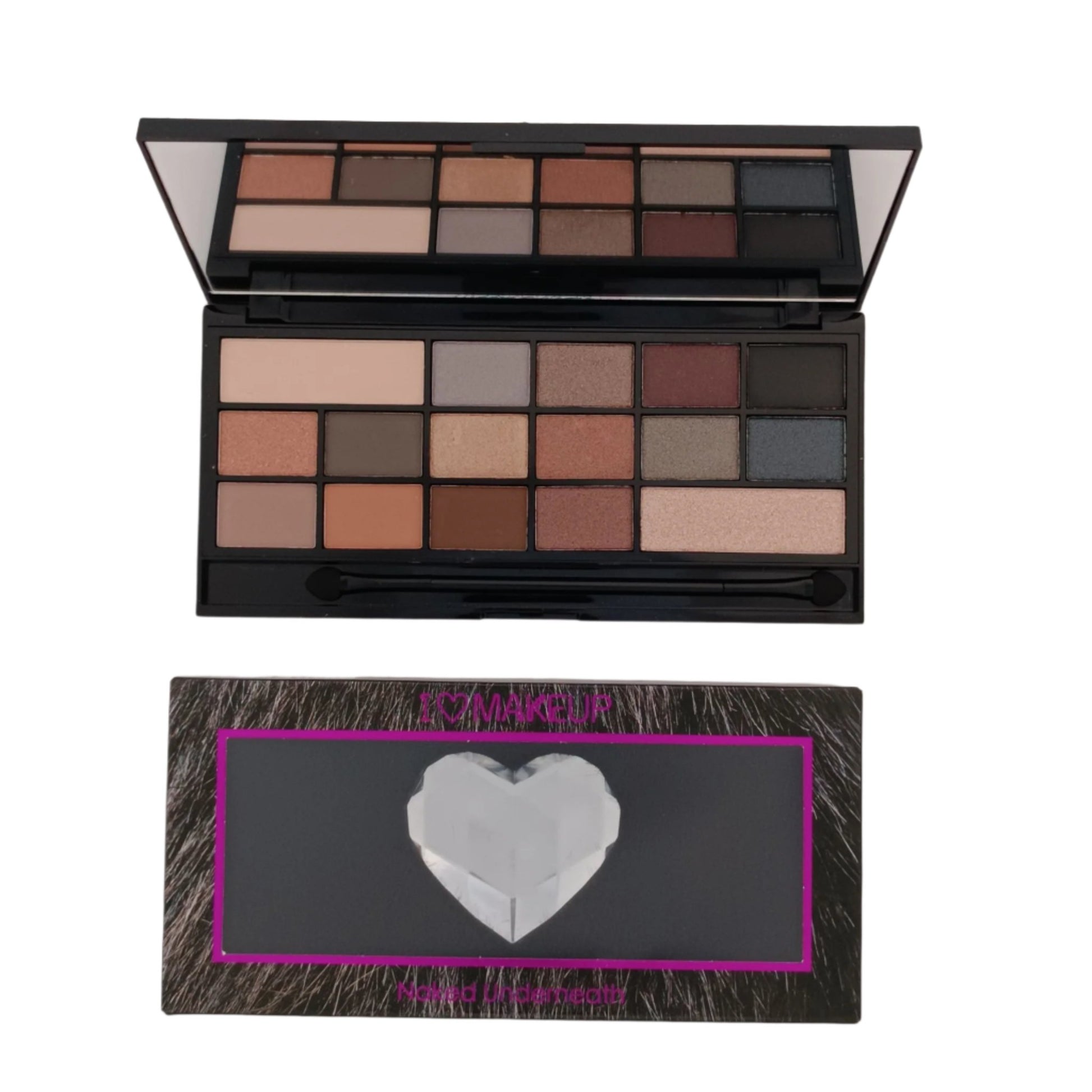 Makeup Revolution I ♡ Makeup Naked Underneath Eyeshadow Palette | Versatile Shades - Lotshop.pk