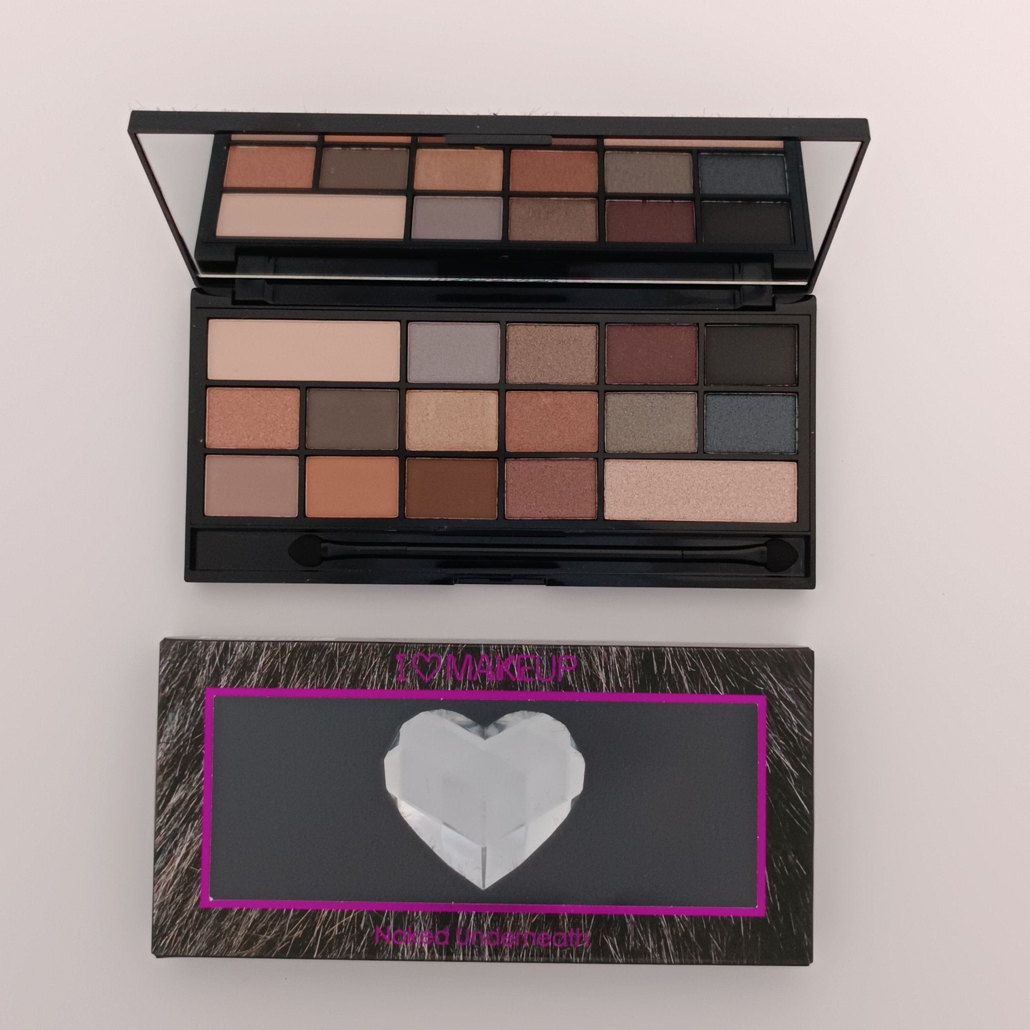 Makeup Revolution I ♡ Makeup Naked Underneath Eyeshadow Palette | Versatile Shades - Lotshop.pk