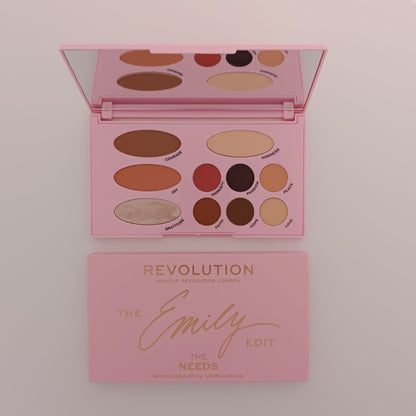 Makeup Revolution The Emily Edit – The Needs Palette | All - in - One Face & Eye Makeup - Lotshop.pk