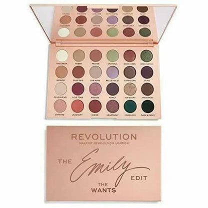 Makeup Revolution The Emily Edit The Wants 24 Pigments Eyeshadow Palette - Lotshop.pk