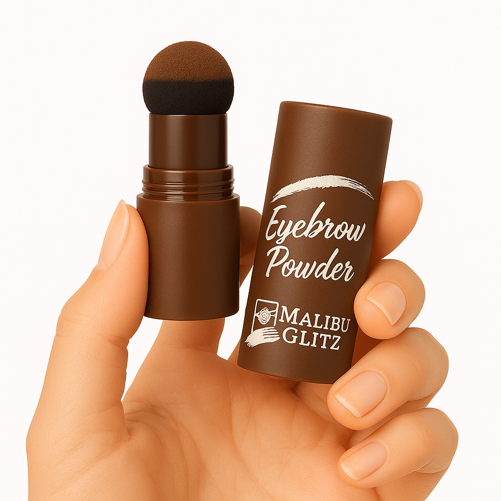 Malibu Glitz Eyebrow Powder – Soft Finish, Easy Application, Flawless Brows! - Lotshop.pk