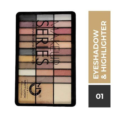 MATTLOOK Makeup Series Eyeshadow & Highlighter Palette - Lotshop.pk