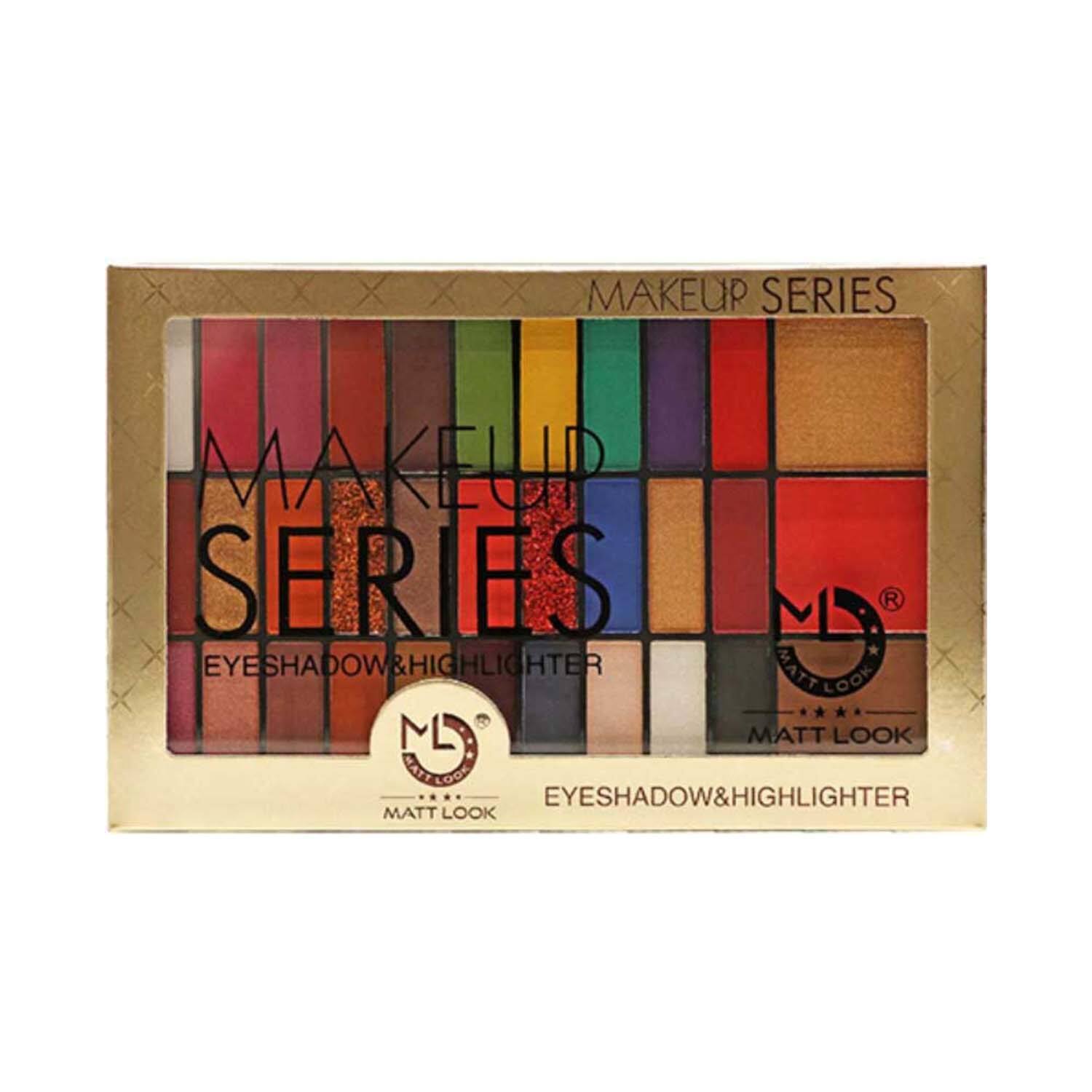 MATTLOOK Makeup Series Eyeshadow &amp; Highlighter Palette - Lotshop.pk